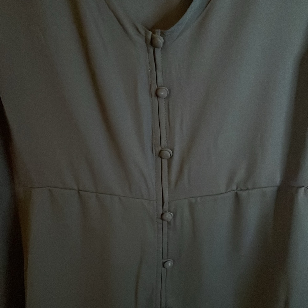 Torrid Georgette Ruched Button Down Blouse - Picture 2 of 8